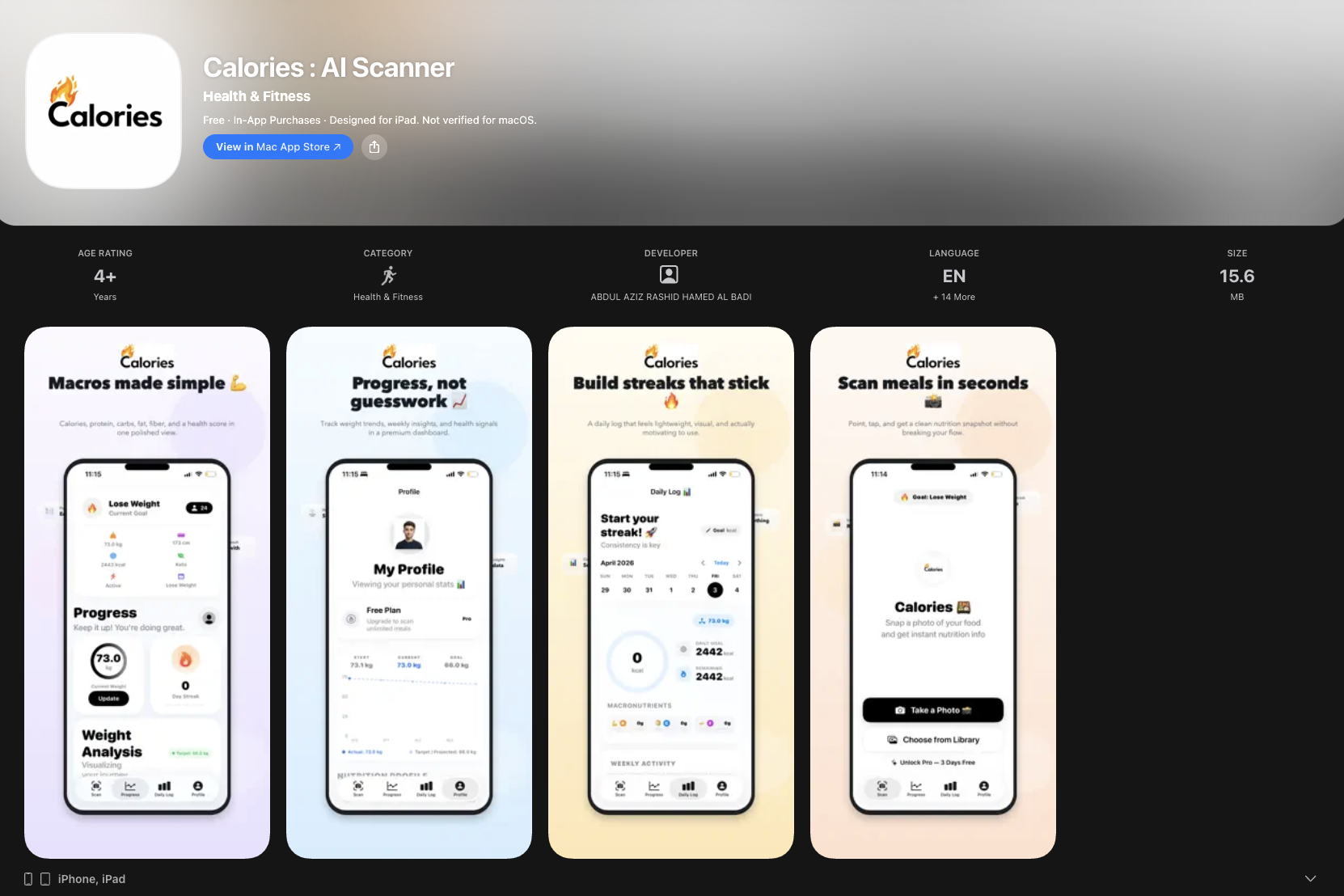 Calories AI Scanner