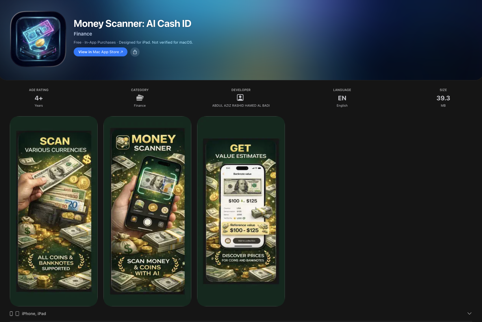 Money Scanner AI Cash ID